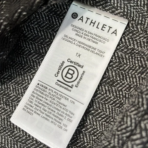 Athleta Delaney Herringbone Tight Size 1X - Picture 7 of 10